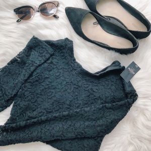 Hollister Black Lace Blouse